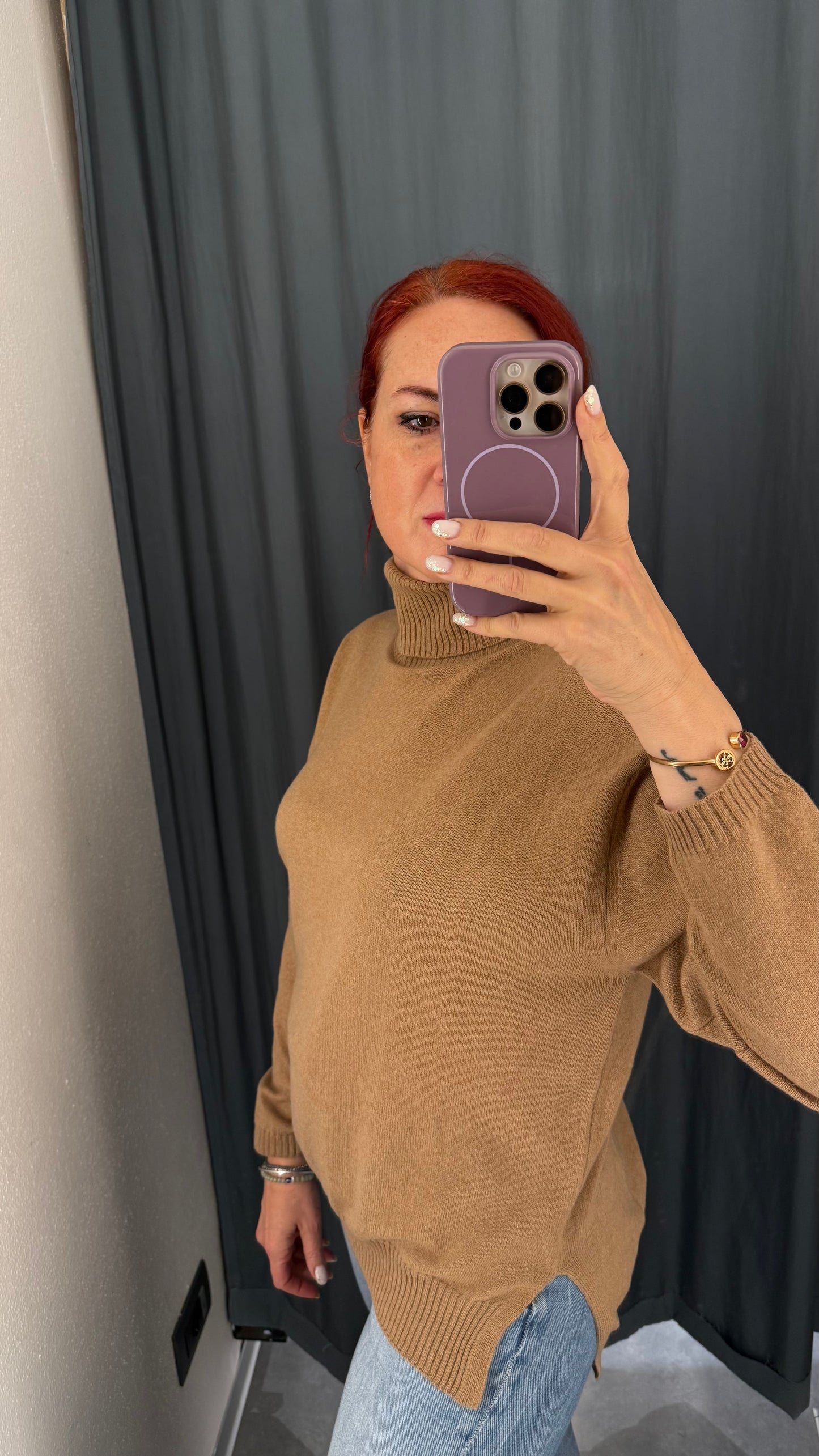 Maglia dolcevita in cashmere