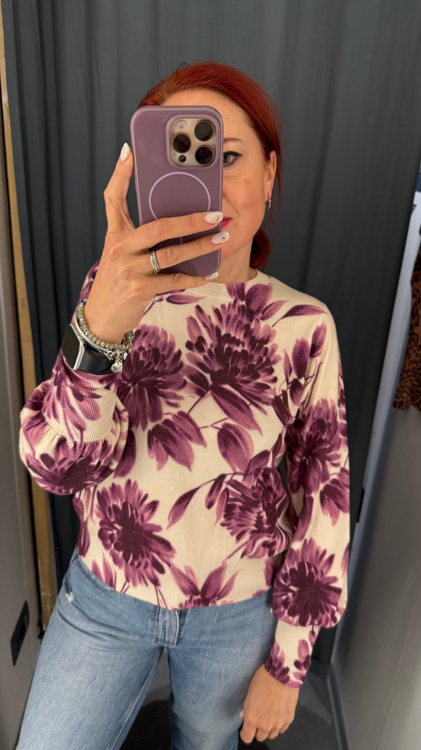 Maglia in misto viscosa girocollo