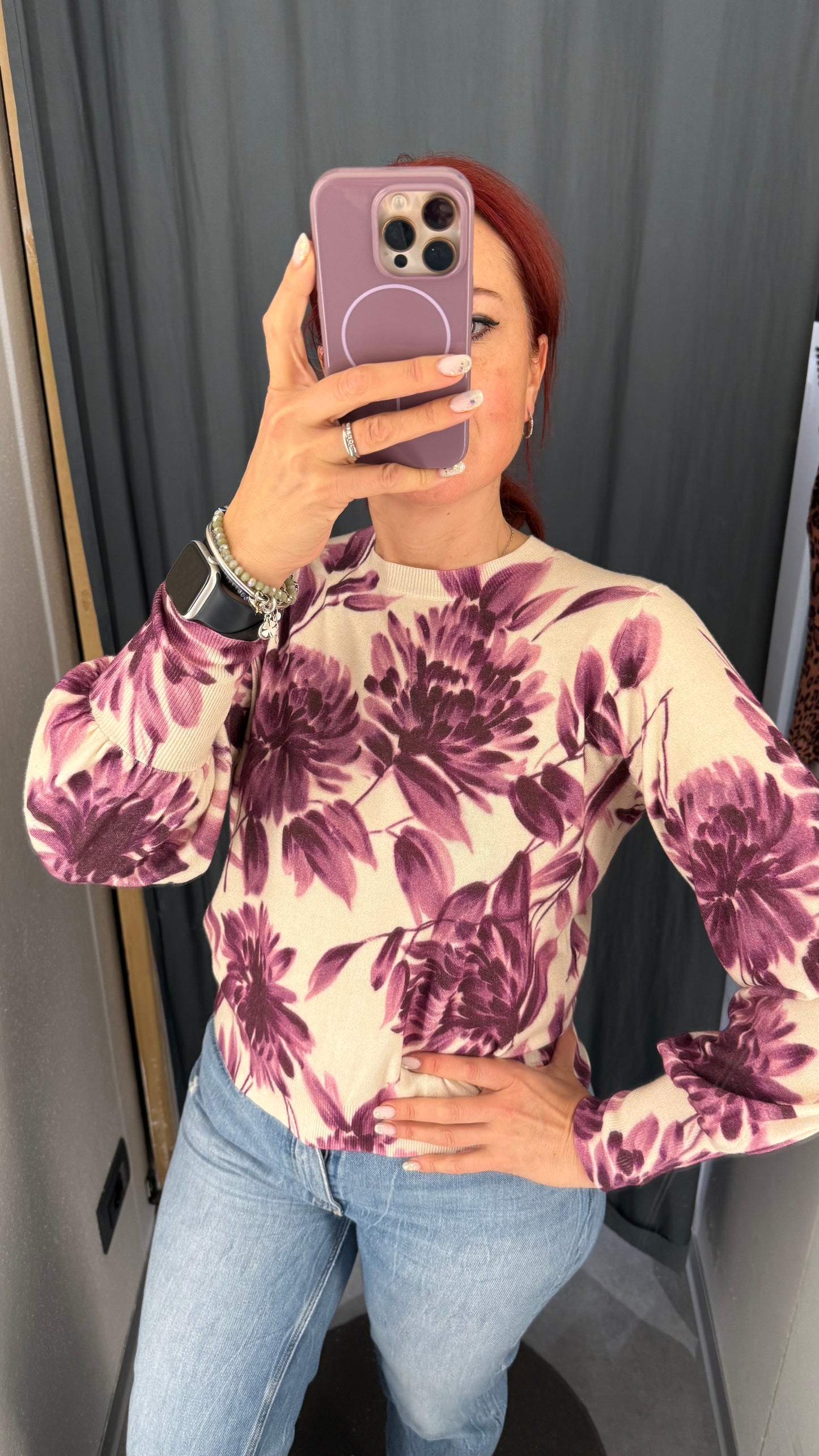 Maglia in misto viscosa girocollo