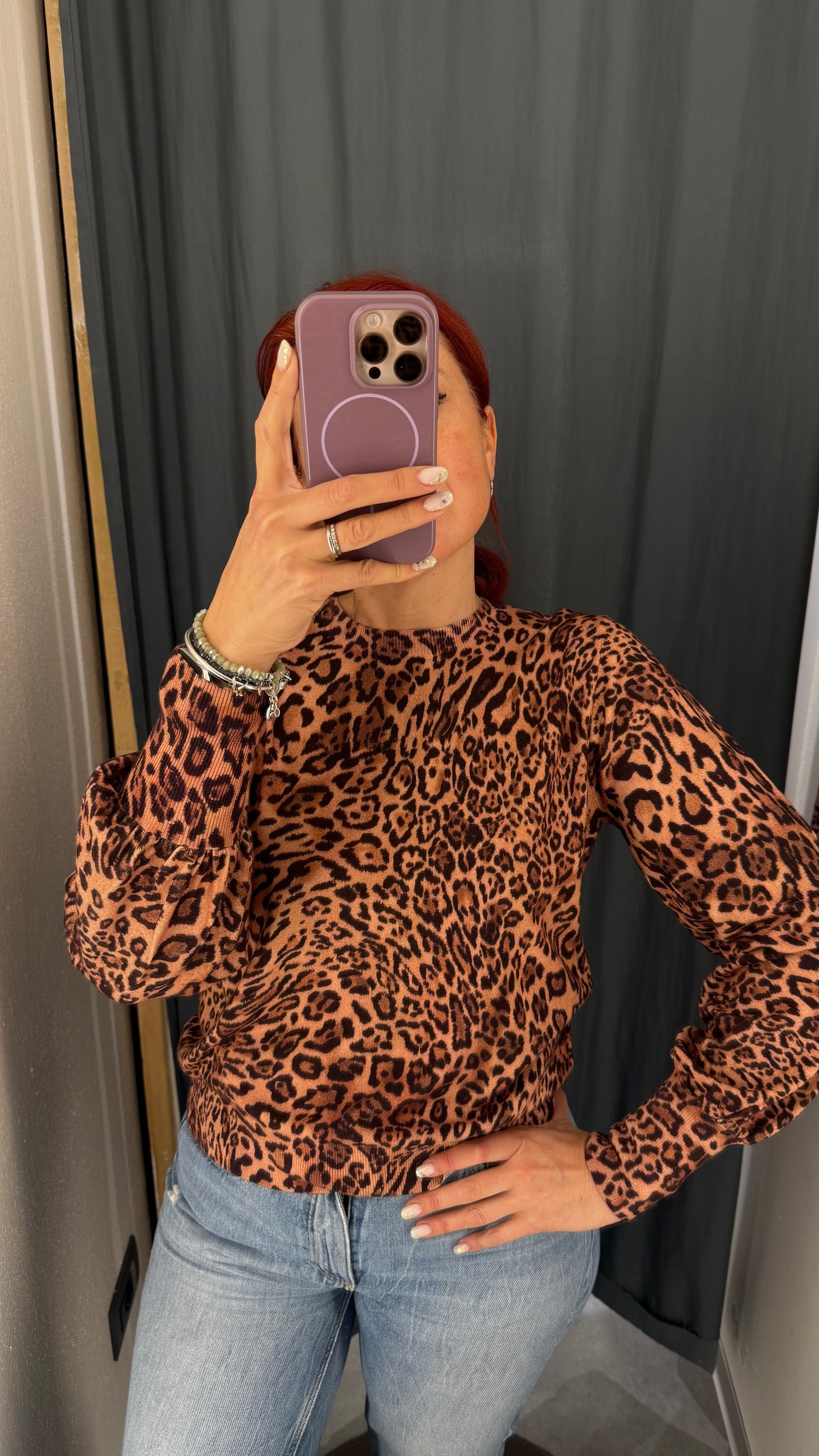 Maglia in misto viscosa girocollo
