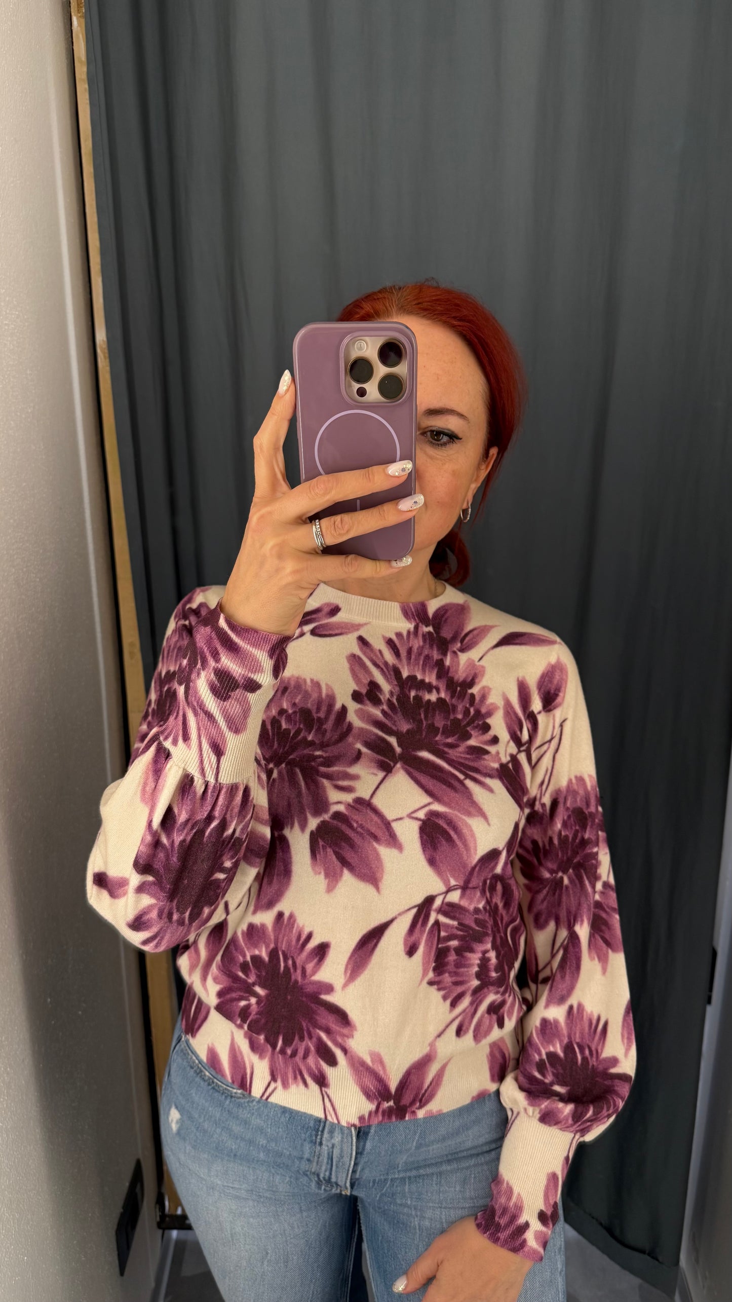 Maglia in misto viscosa girocollo